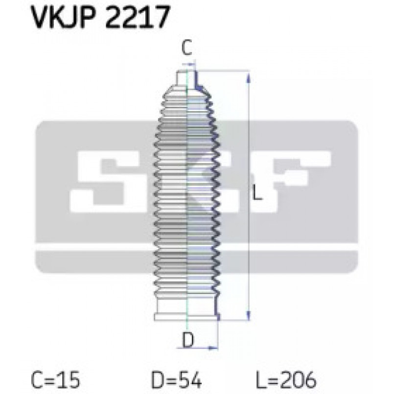 VKJP 2217 SKF - Пильовик привідного валу